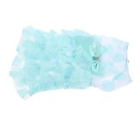 Abaodam Sky-blue Xl Pet Dog Tutu Dress Lace Bowknot Multilayer Skirt Comfortable Puppy Clothes for Walking Jogging Special Occasions Photo Shooting