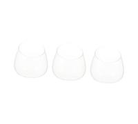 Abaodam Slant Cut Glass Bottles to Brighten up The Room for and Cobble 3pcs Landscape Terrarium Kit with Easy Plant Replacement, Tabletop Ecological Vase