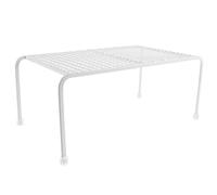 Abaodam Small Animal Reptile Feeding Platform Metal Mesh Storage Stand Small Lizard Lounge Chair White Suitable for Bearded Dragons Guinea Pigs and Reptiles
