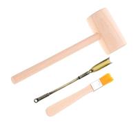 Abaodam Small Archaeology Dig Kit for Wooden Hammer Brush Shovel Educational Science for Dinosaur Fossil and Gemstone Excavation Enhances Creativity and Intelligence Development