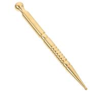 Abaodam Small Brass Acupressure Pen Portable Massage Tool for Facial and Eye Relaxation Smooth Rounded Body Massager for Trigger Point Therapy and Acupuncture Pressure Points