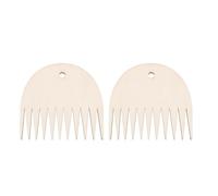Abaodam Small DIY Weaving Wooden Combs 2Pcs with Easy Hanging Feature for Knitting and Sweaters, Handcrafted Tapestry Loom Tools