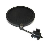 Abaodam Small Double-Layer Microphone Wind Screen Filter Shield for Speaking and Recording - Iron Mesh Pop Filter with Plastic Frame Protects Mic from Spit