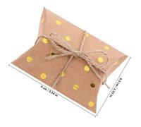 Abaodam Small Favour Boxes Made of Kraft Paper in Khaki Colour, Easy to Use and Lightweight Packaging Boxes for Sharing Cakes or Snacks with Guests during Leisure Time