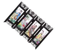 Abaodam Small Folding Screen Decoration Panel with Four Great Beauties Design Retro Chinese Style Folding Room Divider and Stage Performance Random Style