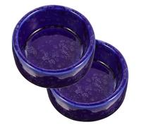 Abaodam Small Pet Feeding Bowls Easy to Wash Ceramic 2pcs Prevents Overthrow and Spill for Hamsters and Squirrels for Small Pet Feeding and Watering Supplies