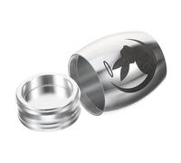 Abaodam Small Stainless Steel Bunny Keepsake Urn with Seal Lid for Human and Pet Ashes Compact Memorial Container for Rabbit Ashes Mini Cremation Urn