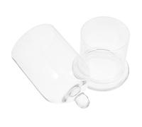 Abaodam Smoked Cocktail Glass Lid Vintage Style Glass Drinking Cup for Iced Cocktails for Home Bar and Party Serving