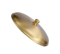 Abaodam Smokeless Ashtray Lid Medium Brass Cover with Removable Feature for Storage and Outdoor or Indoor Household Use