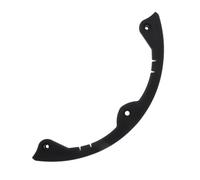 Abaodam Snowboard Protection Strip with Rounded Ends, Medium Size 3-Hole Ski Board Nose Guard, Black Anti-Collision Edge Guard Accessory for Snowboard and Ski Board Use