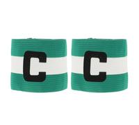 Abaodam Soccer Captain Armbands and Comfortable Edging with Touch Fastener Closure 2pcs Adjustable Nylon Bands for School Leagues and Soccer Training