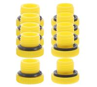 Abaodam Socket Screw End Caps 10pcs UNF 1/2-20 9/16-18 PP Yellow with Inner Hex Socket for Hydraulic System Maintenance