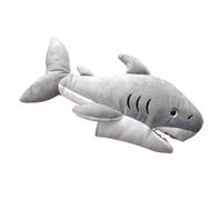 Abaodam Soft Plush Shark Hand Puppet with Working Mouth for Early Education Interactive Storytelling for Adults Washable Animal Plush for Role Play and Stage Performance