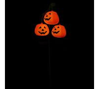 Abaodam Solar Powered Outdoor Pumpkin Light for Halloween Garden Lawn Decor, Abs Material with Warm Orange Glow, Practical Solar Landscape Lighting for Festive Outdoor Halloween Scene