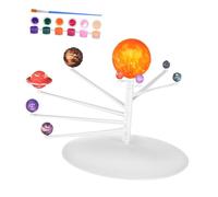 Abaodam Solar System Model Kit with Planets Abs Build Craft Educational Space for Science Projects Family Learning and Decoration