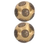 Abaodam Solid Brass Twelve-sided Hand Fitness Ball Grip and Finger Exercise Stress Relief Hand Strengthener Rehabilitation Sports Training