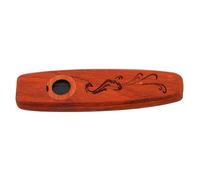 Abaodam Solid Wood Kazoo Musical Instrument for Adults and Professionals Sturdy Easy to Use Coffee Colour Classic Wood Kazoo for Music Accompaniment with Ukuleles