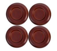 Abaodam Solid Wood Piano Foot Pads Non-slip Anti-vibration Floor Protectors Small Size 4pcs Set for Hardwood Floors Upright Piano Legs Furniture Pads