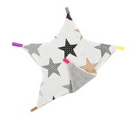 Abaodam Soothing Security Blanket Baby Comforting Towel 100% -Point Star and Grey Dot Plush Pacifying Towel for Newborns and Infants