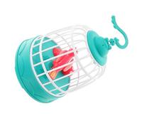Abaodam Sound Activated Singing Bird in Realistic Mini Birdcage with Motion and Chirping Interactive Voice Responsive Pet for Adults Portable Decorative Accessory for Home and Office