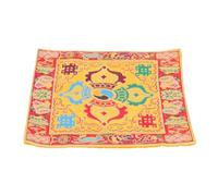 Abaodam Sound Bowl Mat Tassels Dual-layer Cushion for Ritual Buddhist Mats Craft Religious Sound Bowl Pad