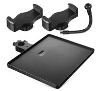 Abaodam Sound Card Tray Microphone Holder with Mobile Stand Compatible with Live Broadcast Stands Thickened Material Stable Clamp Rack for Karaoke Stage Recording