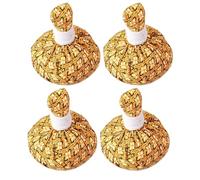 Abaodam Spa Massage Ball 4pcs Herbal Compress with Cloth Cover for Improvement and Relaxation Therapy Portable Thai Massage Tool for Home Use and Travel 3.54x2.76x2.76in