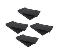 Abaodam Speaker Soundproof Mat Black Polyethylene Noise Pads Sponge Sound Cushion Absorbs Vibration for Loud Speaker and Box Studio Use 22X16X3.2Cm