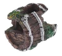 Abaodam Spider Hideout Cave Abs Barrel Shaped Aquarium Shelter for Fish Shrimp and Reptiles with Easy Clean Design and Adequate Ventilation Hideout for Small Animals