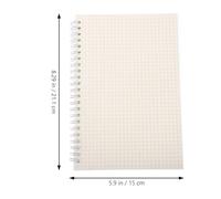 Abaodam Spiral Notebook Convenient Writing for Students and Teachers A5 Grid Notepad with Smooth Paper for Planning and Organizing Academic Or Office Work