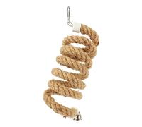 Abaodam Spiral Parrot Rope for Birds Cotton Climbing Perch with Hook Stress Relief Hanging Rope for Parakeets Cockatiels Conures Cage Accessory and Bird Hammock Alternative