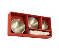Abaodam Spiritual Tibetan Singing Bowl Yoga Meditation Bowl Handmade Mallet Storage Box for Relaxation