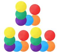 Abaodam Spot Markers with Precision Placement and Enhanced Visual Recognition for Floor and Carpet Circle Non-slip 18pcs Flexible Tpr Material Sports Training Dots with Carry Bag