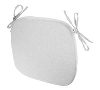 Abaodam Square White Seat Cushion with Non-slip Sponge and Fine Jute Material, Slow Rebound Booster Pad for Dining Chairs, for Eating Dinner with Family and Long Sitting Comfort