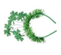 Abaodam St Patricks Day Headband Shamrock Headpiece for Women Irish Clover Hair Accessories Holiday Festive Photo Prop
