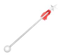 Abaodam Stainless Steel Baton Abs Star Tip Conducting Stick for Orchestra Music Conductor Random Color