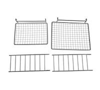 Abaodam Stainless Steel Bird Perch Platform Black Grid Mesh Structure with Climbing Ladder Encouraging Active Play, Space Saving Design for Birds and Small Animals for Home or Pet Shop