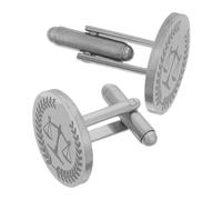 Abaodam Stainless Steel Business Cufflinks Pair - Justice Lawyer Scale Design Sleeve Buttons for Men’s Formal Shirt - Legal Jewelry for Wedding and Office Wear