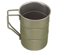 Abaodam Stainless Steel Camping Coffee Mug with Ergonomically Designed Handle, Portable Outdoor Water Cup that Will Not Rust, for Camping and Home Use