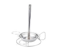 Abaodam Stainless Steel Chicken Roaster Rack Upright Holder Pan with Dual Plates for Grilled Poultry Roasting Stand Suitable for Gas Grill Charcoal Oven Medium Turkey Goose and Meat