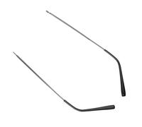 Abaodam Stainless Steel Eyeglass Leg Replacement Metal Spectacle Arms with Single Tooth Design Fit for Glasses Frames Comfortable Contoured Temple Legs for Long Wear