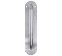 Abaodam Stainless Steel Fire Door Pull Handle Plate for Push-Pull Wooden Doors Silver Finish Sturdy and Not Falling