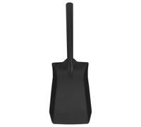 Abaodam Stainless Steel Fireplace Ash Shovel Black High Efficiency Smooth Edges No Handle for Fireplace Ash Cleaning