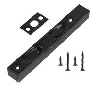 Abaodam Stainless Steel Flush Bolt Latch Box Style Design Suitable for French Doors Hidden Installation Modern and Elegant Black Door Security Slide Lock