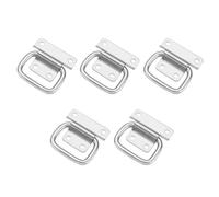 Abaodam Stainless Steel Folding Knob for Tool Box and Flight Case, 5PCS, Silver, Pre-Punched Mounting Holes, High Hardness, Easy Installation