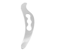 Abaodam Stainless Steel Gua Sha Tool for Face and Muscle Scraping Enhances Blood Flow Portable Silver Massage Scraper for Deep Tissue and Anti-Aging Skin Care