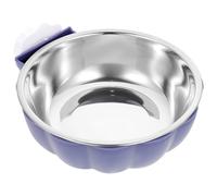 Abaodam Stainless Steel Hanging Pet Bowl for Dogs and Cats with Enough Capacity, Safe and Healthy Design, Blue Sturdy Food and Water Bowl for Daily Feeding Needs