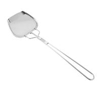Abaodam Stainless Steel Oil Strainer Spoon with Fine Mesh Filter, Cooking Strainer for Oils and French Fries, Sturdy Silver Kitchen Tool for Frying and Restaurant Use