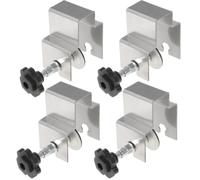 Abaodam Stainless Steel Panel Clamp and Convenient Operation with Large Clamping Area 4pcs for Drawer Front Installation Silver Cabinet Installation Tool for Woodworking and Furniture