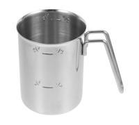 Abaodam Stainless Steel Rice Cooker for Making Porridge and Steaming Vegetables Measuring Cup 500ml Capacity with Advanced Temperature Control and Space Saving Design for Small Households
